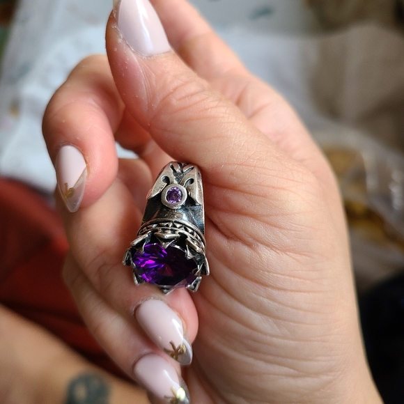 King baby studio crown ring sz 7 purple - Picture 4 of 5